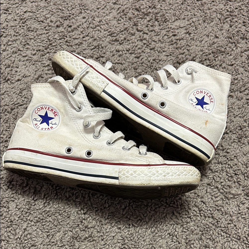 Converse Kids Off-White High-Top Sneakers